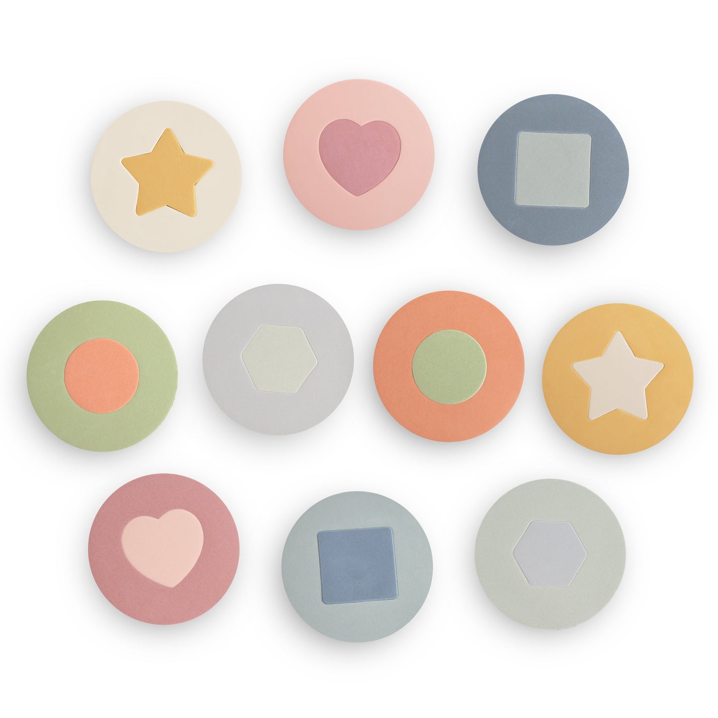 Mushie Foam Bath Puzzle β Floating Geometric Shapes