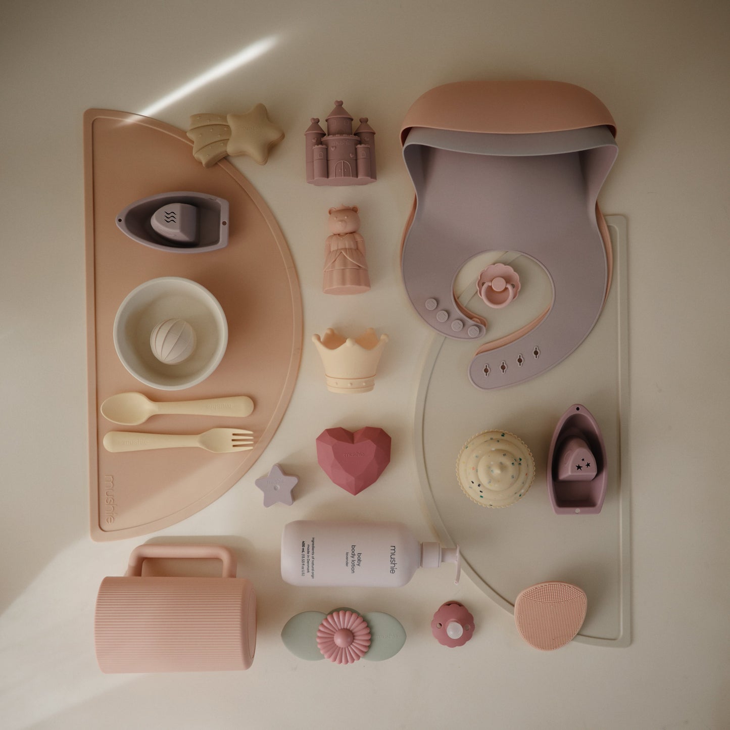 Mushie Princess Mold-Free Bath Play Set β Silicone