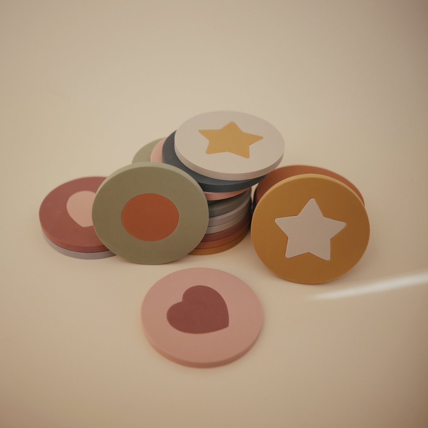 Mushie Foam Bath Puzzle β Floating Geometric Shapes