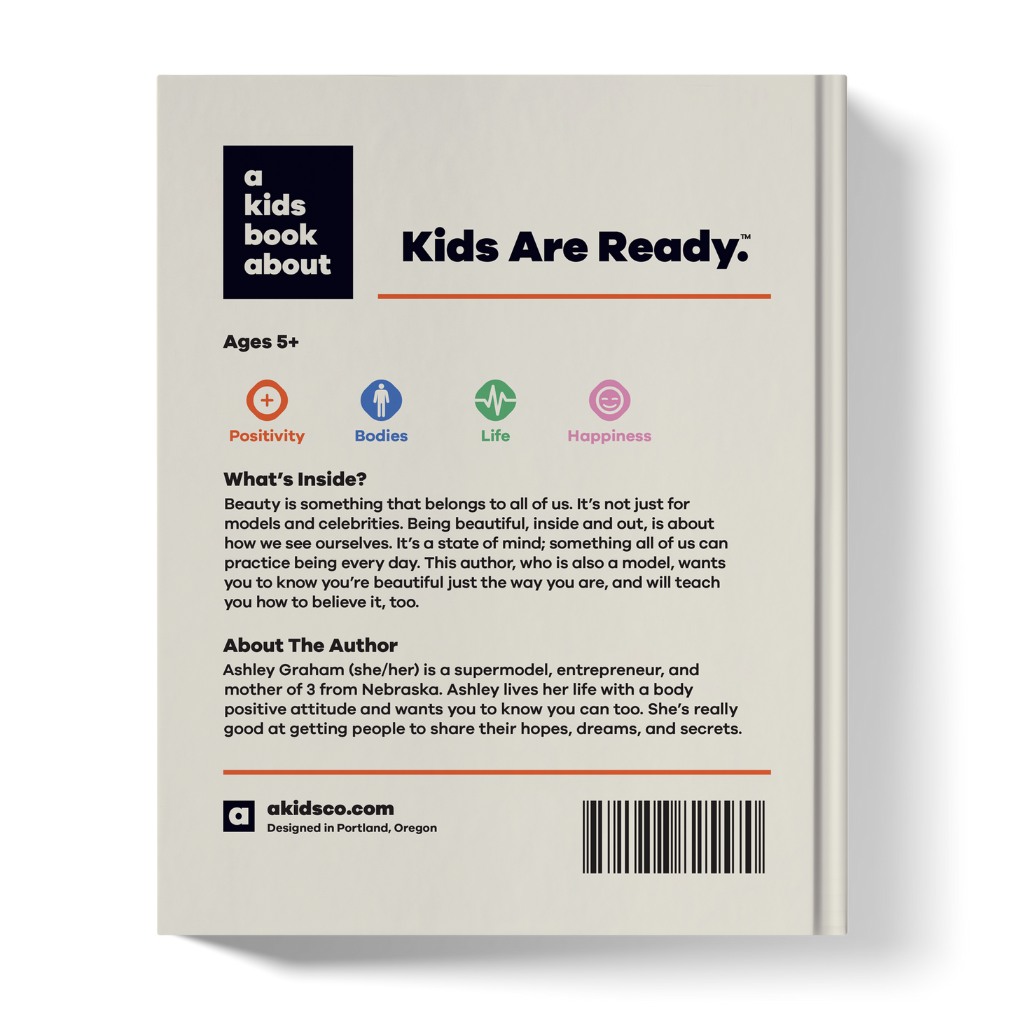 Book cover of 'a kids book about Kids Are Ready' with text and icons on a beige background