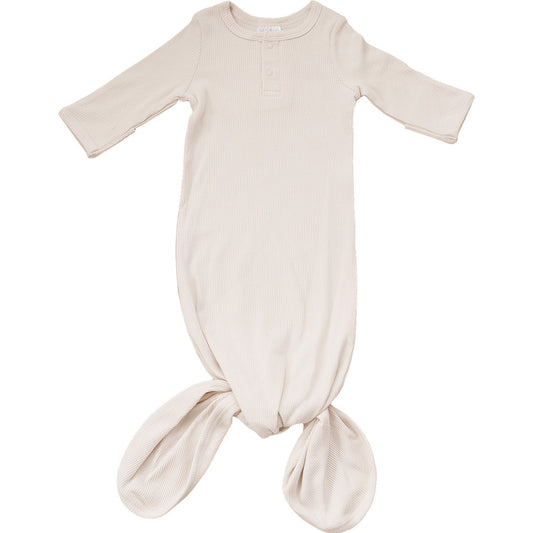 Beige baby wrap on a white background
