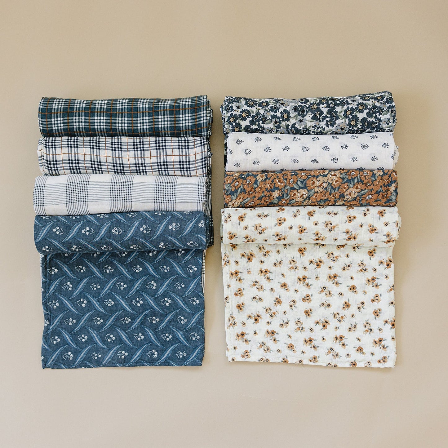 Muslin Swaddle Blanket - Cream Berry