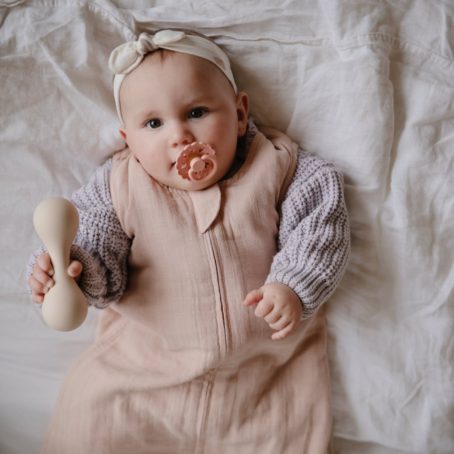 Mushie Organic Cotton Sleepbag – Lightweight Muslin