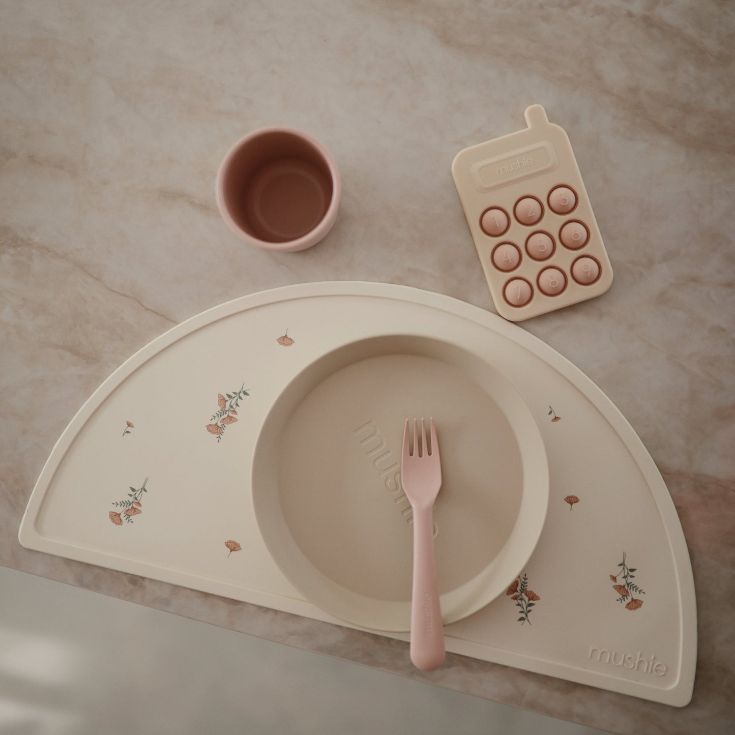 Mushie Silicone Placemat – Easy Clean