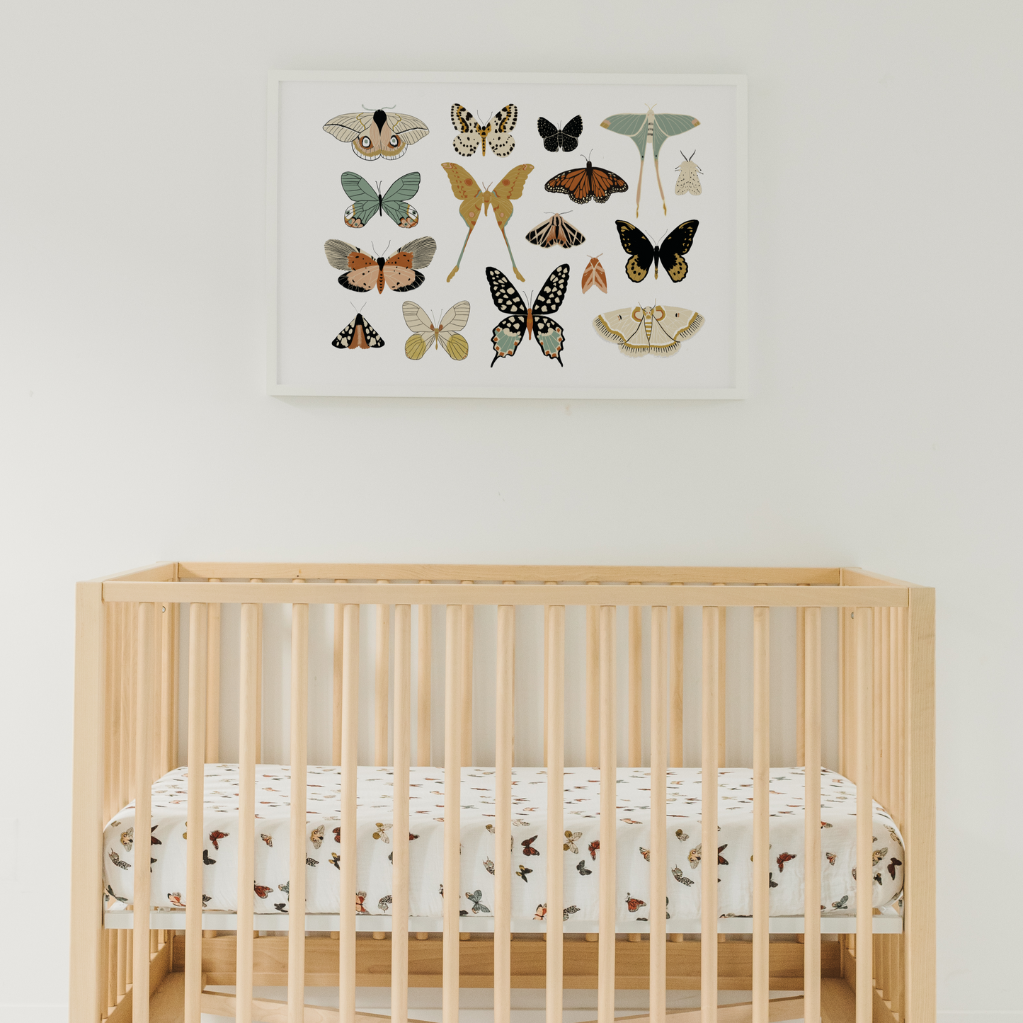 Butterfly Migration Crib Sheet