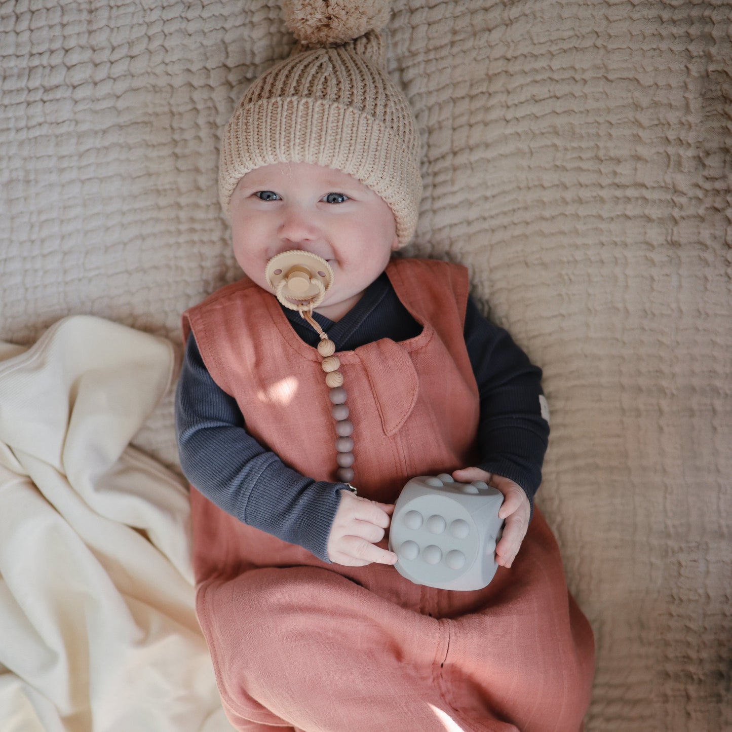 Mushie Organic Cotton Sleepbag – Lightweight Muslin