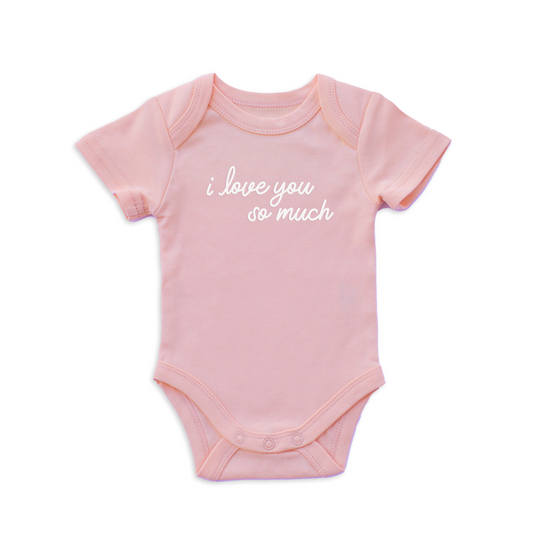Frankie Jean I Love You So Much Onesie | Organic Cotton Baby Bodysuit