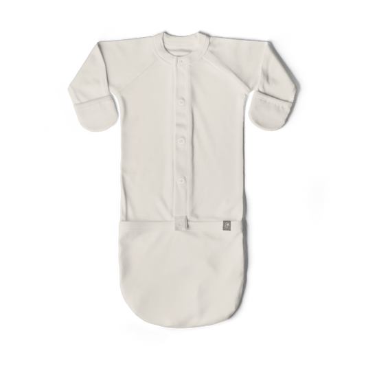 White baby onesie on a transparent background