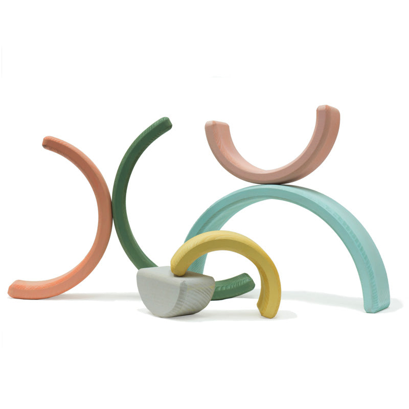 Wonder & Wise Rainbow Nesting Blocks