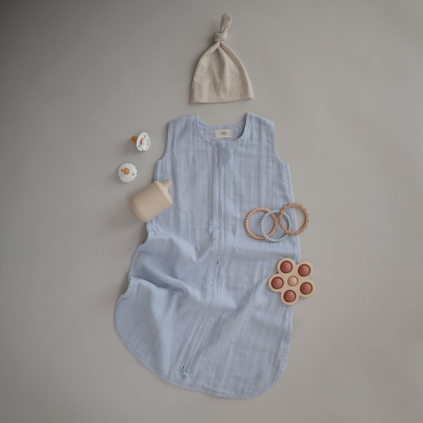 Mushie Organic Cotton Sleepbag – Lightweight Muslin