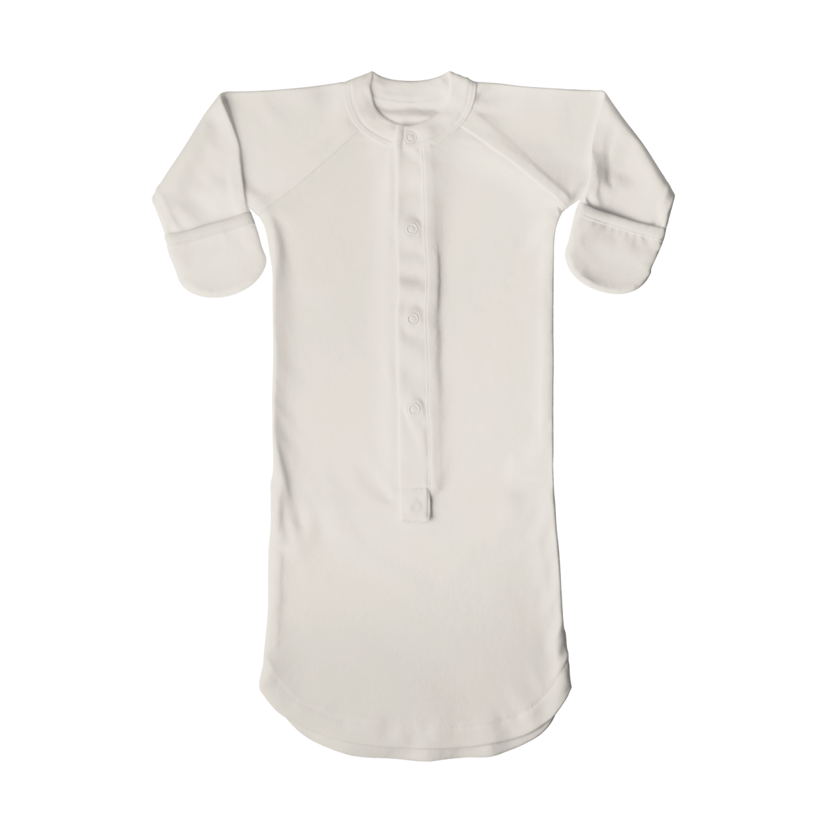 White baby onesie on a transparent background