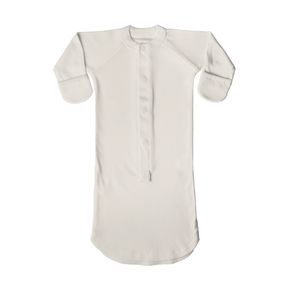 White baby onesie on a transparent background