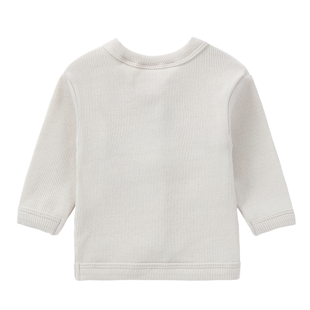 Ribbed Cardigan - Salt