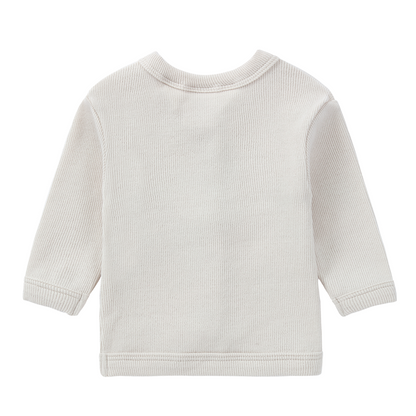 Ribbed Cardigan - Salt