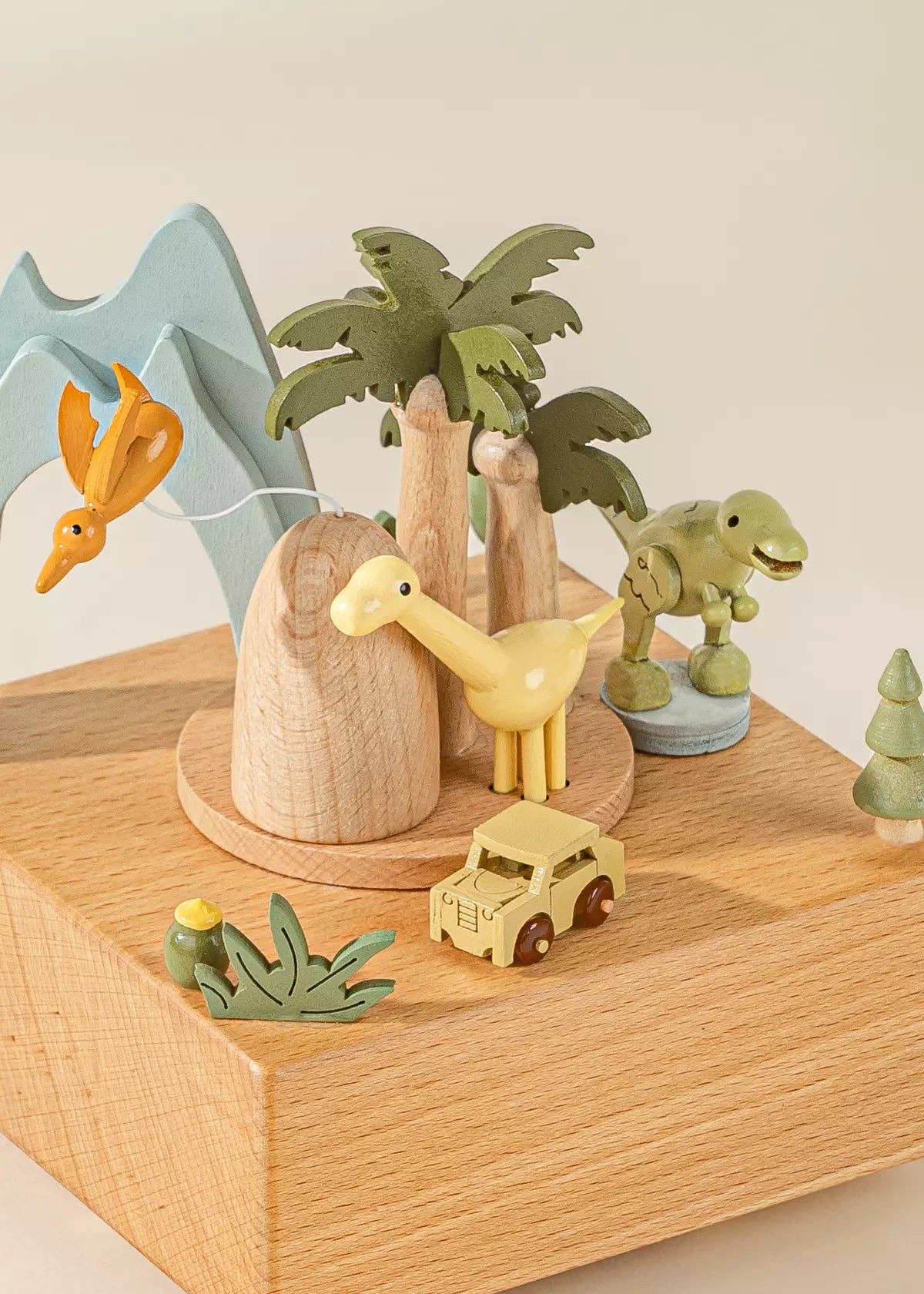 Wooden Music Box - Dinosaur World