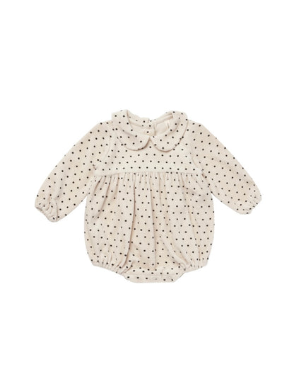 Peter Pan Romper || Polka Dot