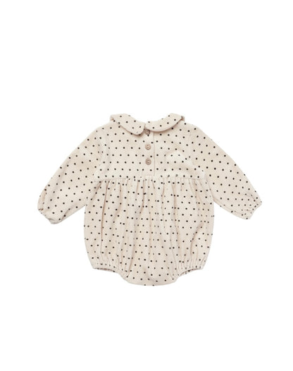 Peter Pan Romper || Polka Dot