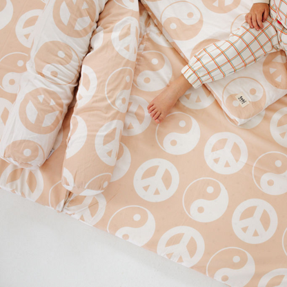 Organic Support Pillow - Beige Yin Yang