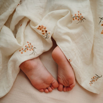 Mushie Muslin Swaddle Blanket – Organic Cotton