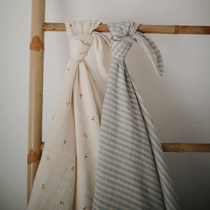 Mushie Muslin Swaddle Blanket – Organic Cotton
