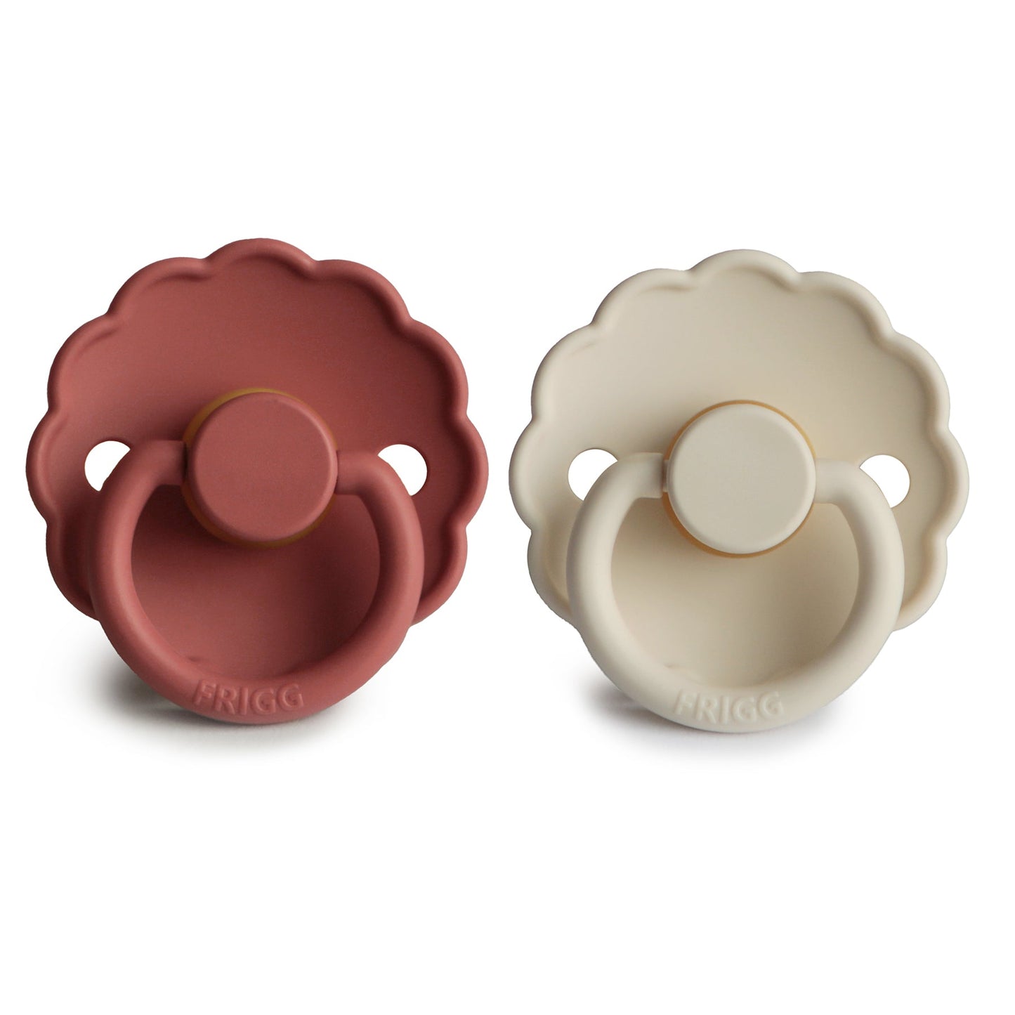 Mushie FRIGG Daisy Pacifier 2-Pack – Natural Rubber