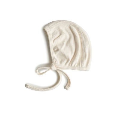 Mushie Baby Bonnet – Organic Cotton Rib Knit