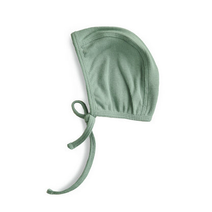 Mushie Baby Bonnet – Organic Cotton Rib Knit