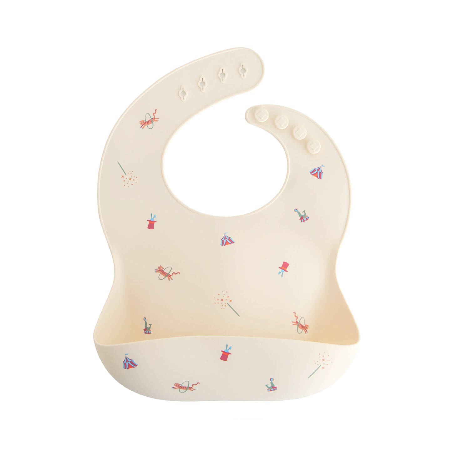 Mushie Silicone Baby Bib – Adjustable Catch-All