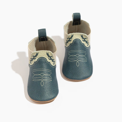 Freshly Picked – Denim Cowboy Chelsea Boot Baby Shoes