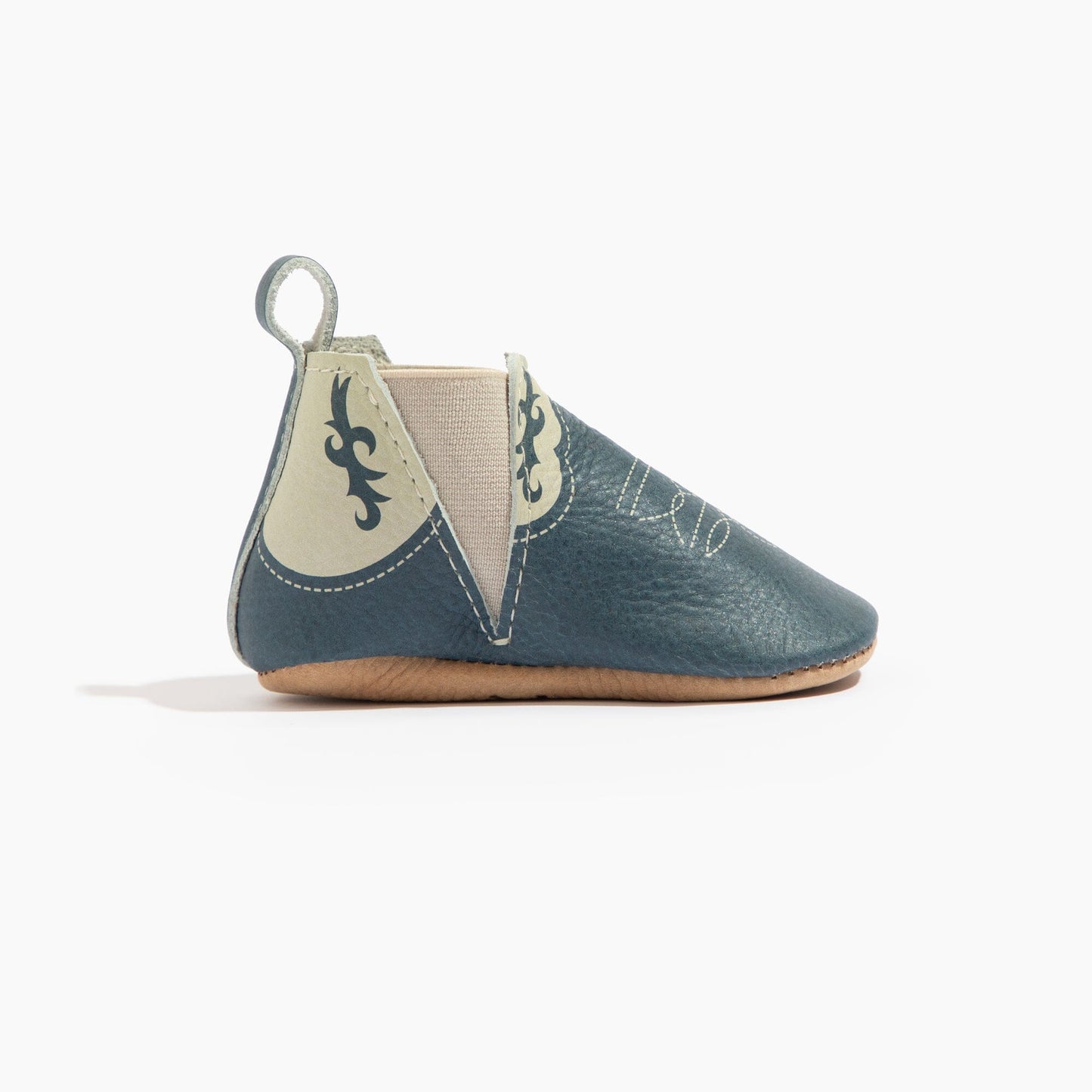 Freshly Picked – Denim Cowboy Chelsea Boot Baby Shoes
