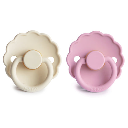 Mushie FRIGG Daisy Pacifier 2-Pack – Natural Rubber