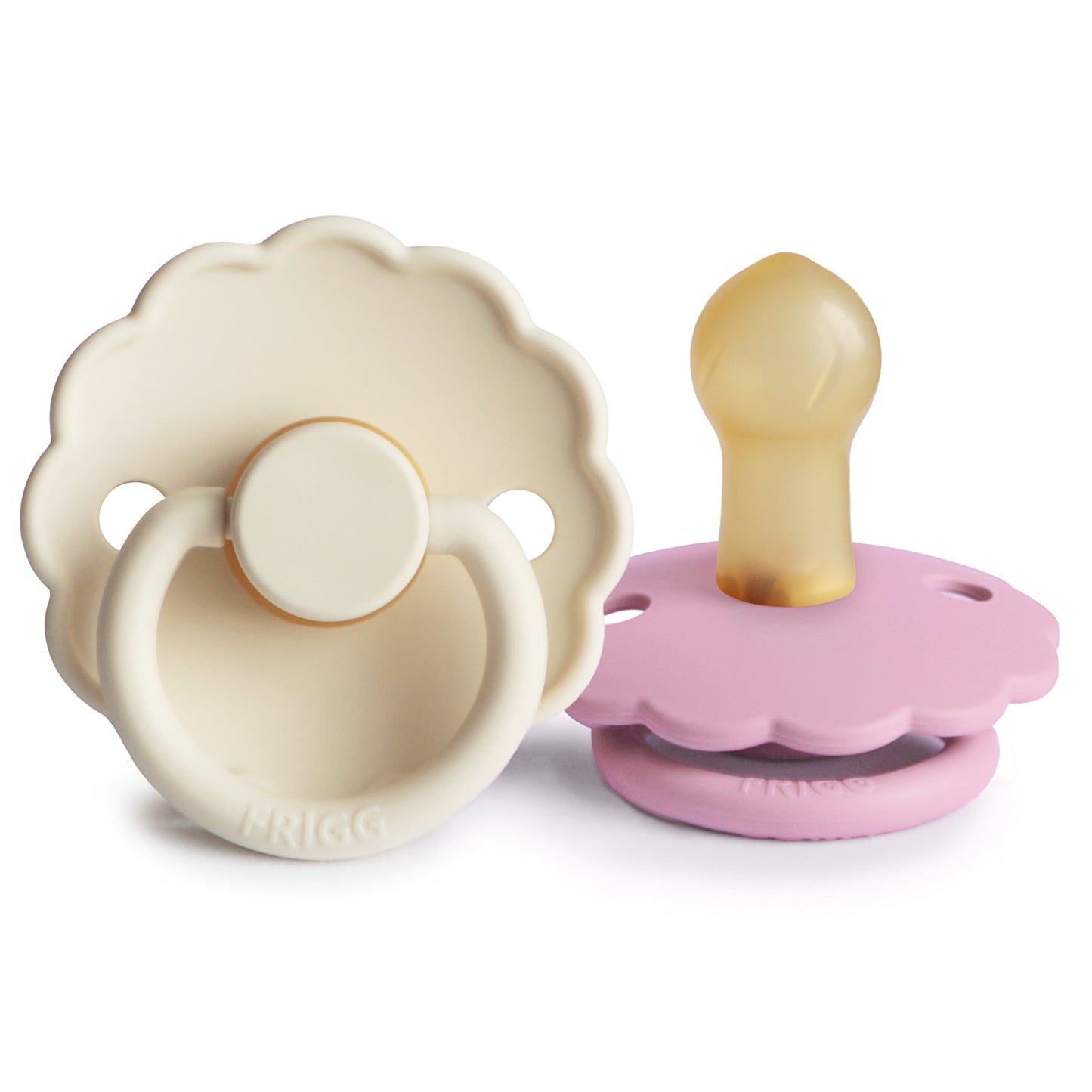 Mushie FRIGG Daisy Pacifier 2-Pack – Natural Rubber