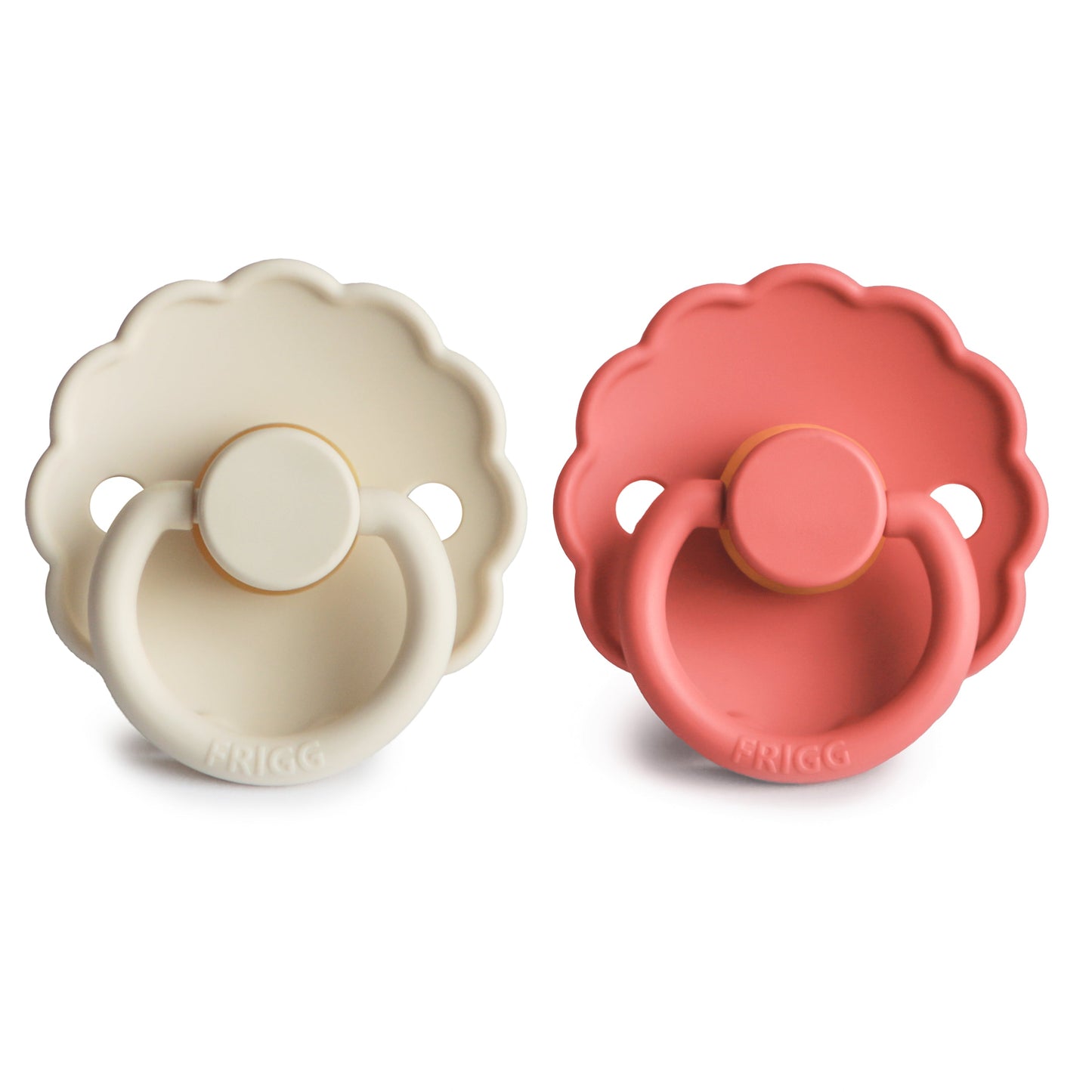 Mushie FRIGG Daisy Pacifier 2-Pack – Natural Rubber