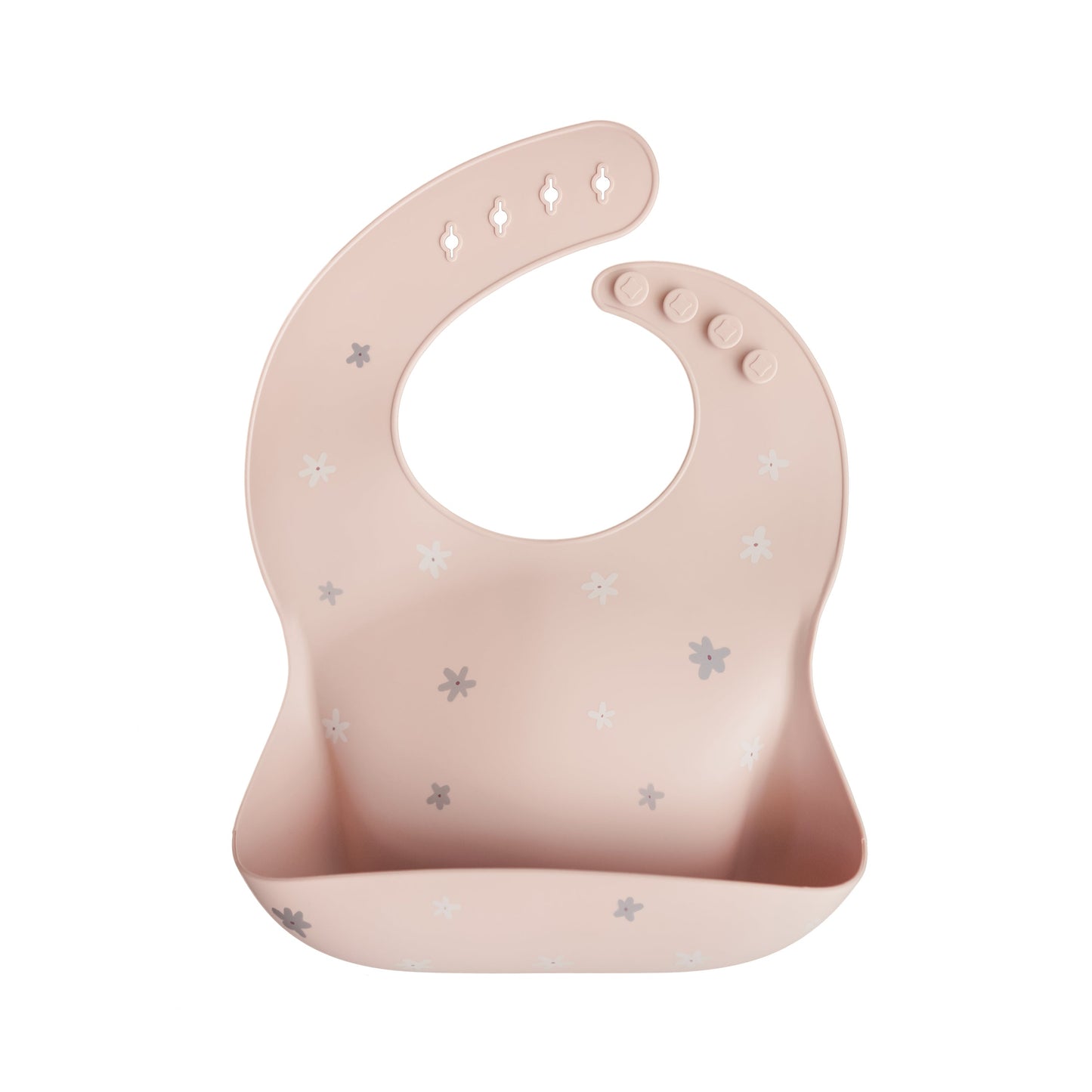 Mushie Silicone Baby Bib – Adjustable Catch-All