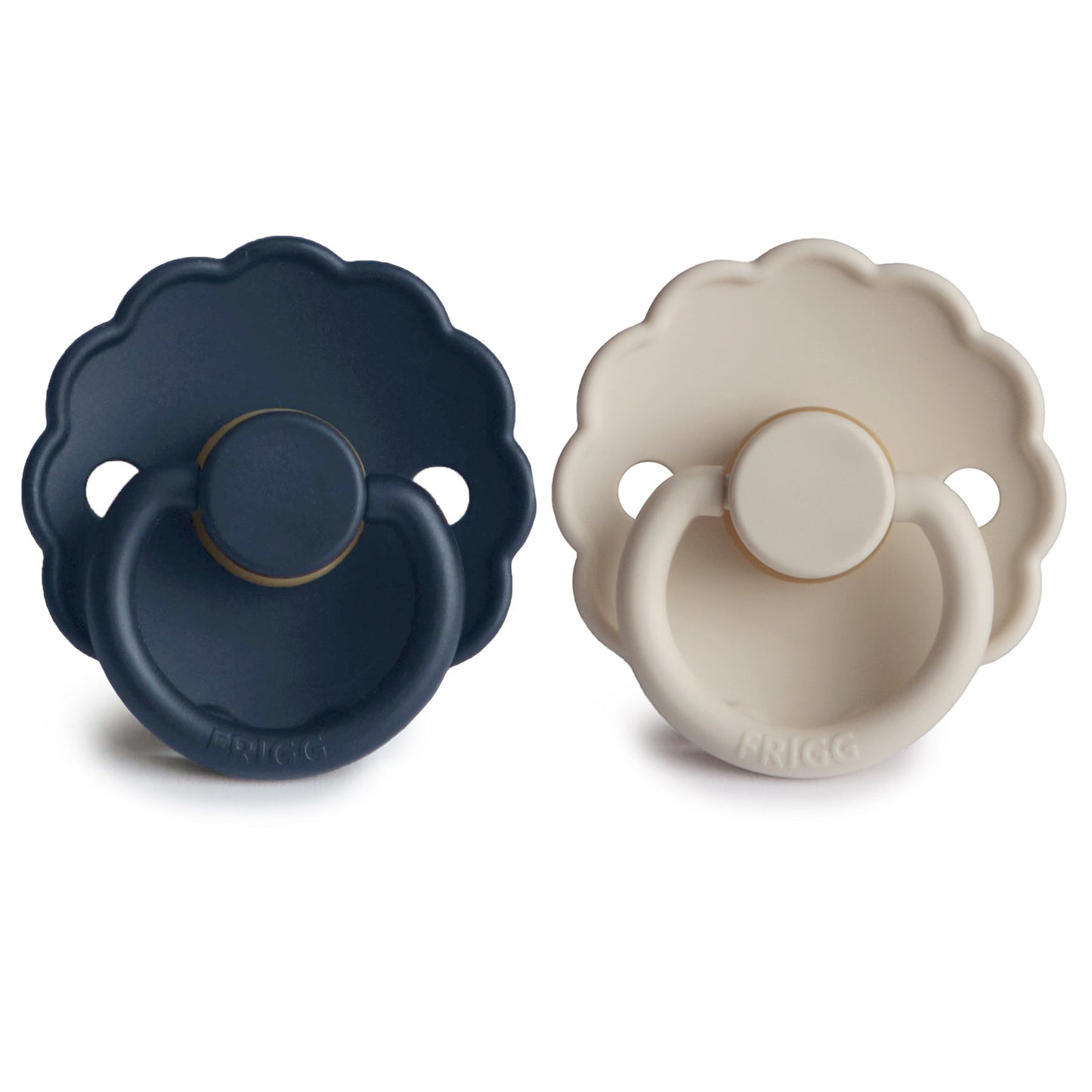 Mushie FRIGG Daisy Pacifier 2-Pack – Natural Rubber