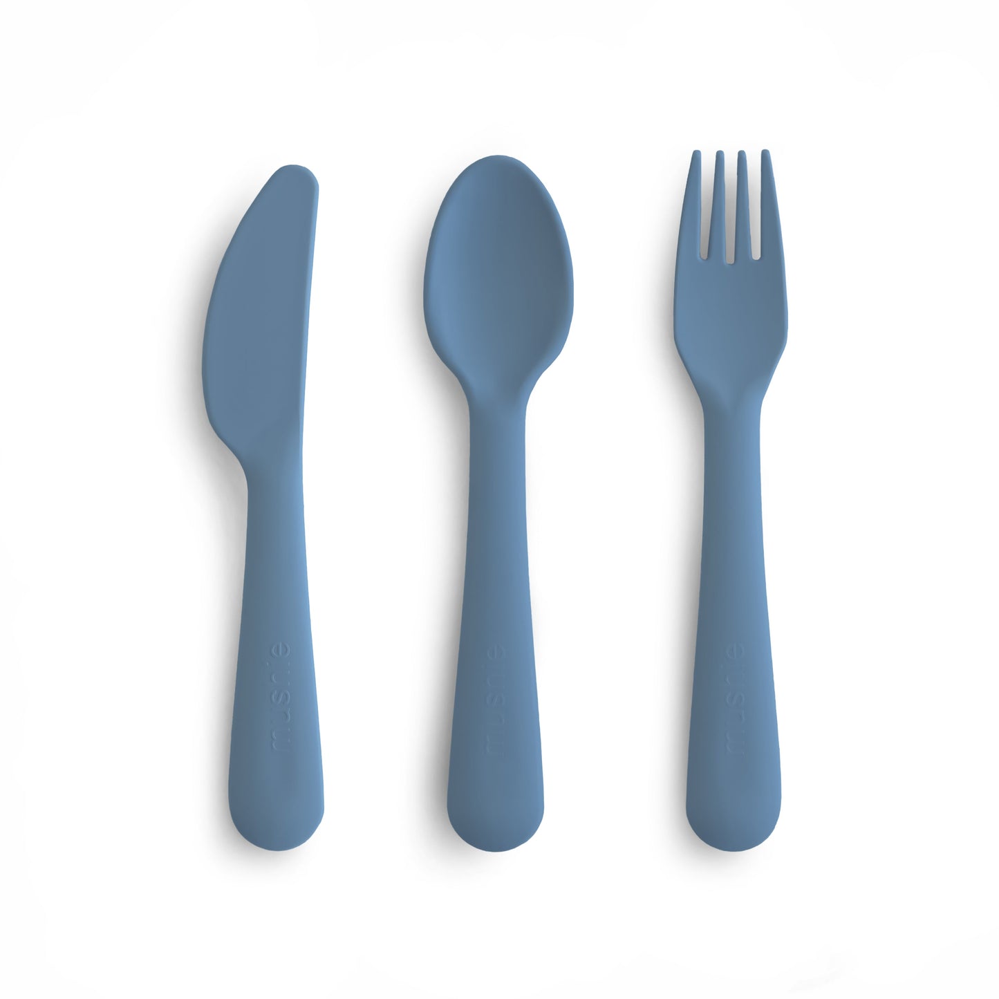 Mushie Dinnerware Cutlery Set – Toddler Fork, Spoon & Knife