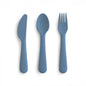 Mushie Dinnerware Cutlery Set – Toddler Fork, Spoon & Knife