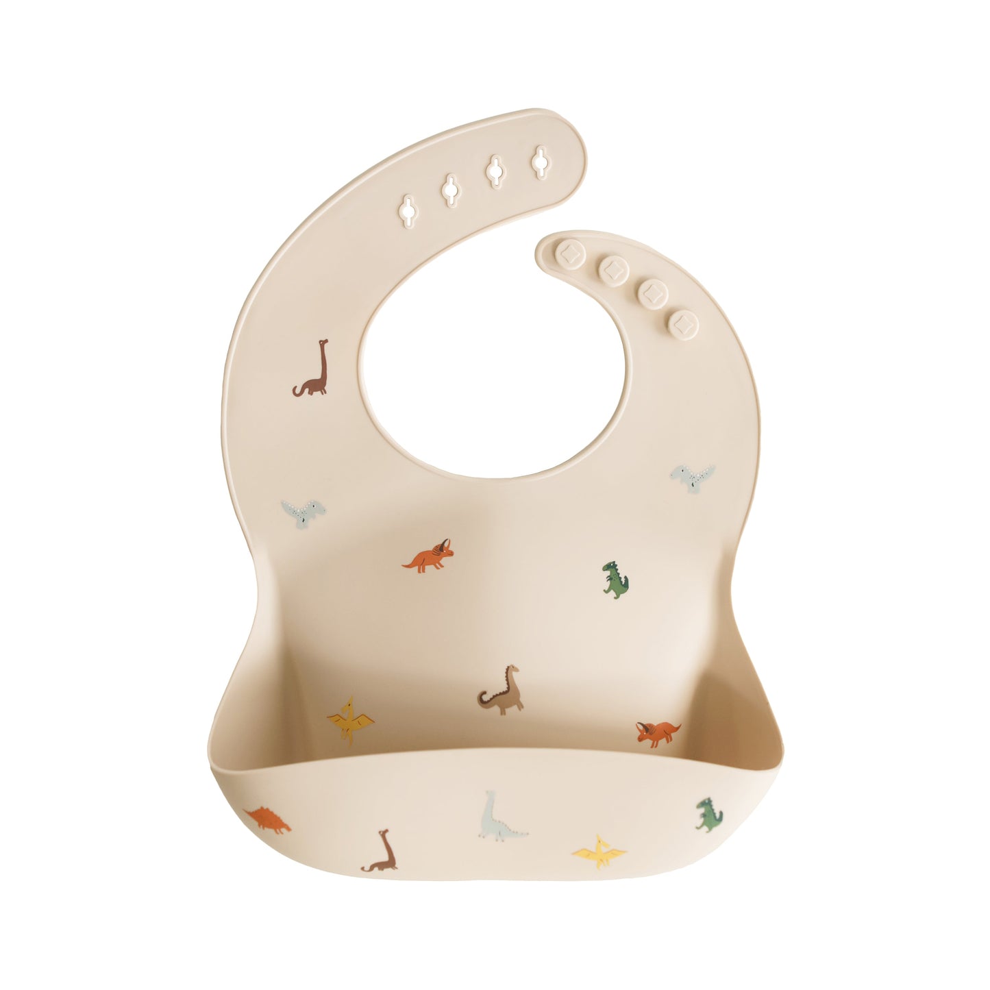 Mushie Silicone Baby Bib – Adjustable Catch-All