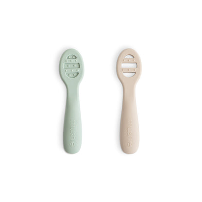 Mushie First Feeding Baby Spoons – Stage 1 & Stage 2