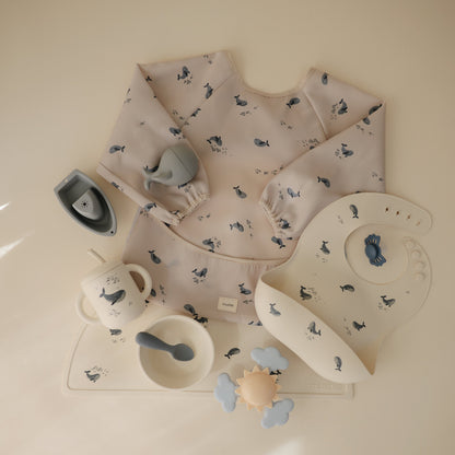 Mushie Long Sleeve Bib – Water Resistant