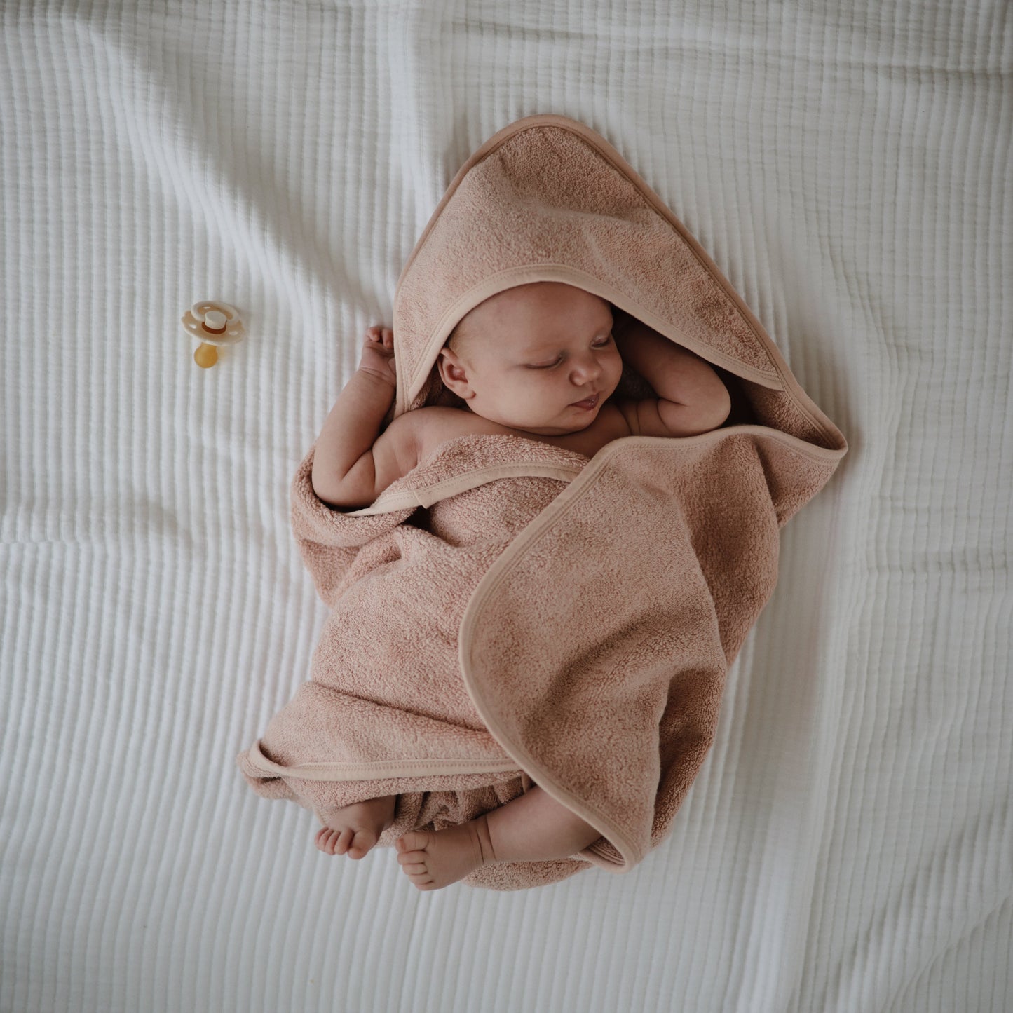 Mushie Organic Cotton Baby Hooded Towel – Soft & Absorbent