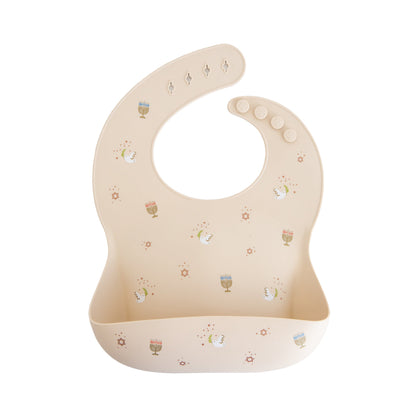 Mushie Silicone Baby Bib – Adjustable Catch-All