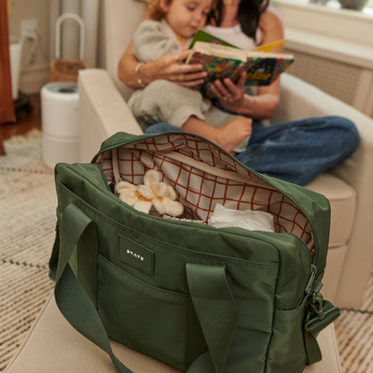 STATE Bags Jordan Diaper Tote – Olive (Recycled Materials)