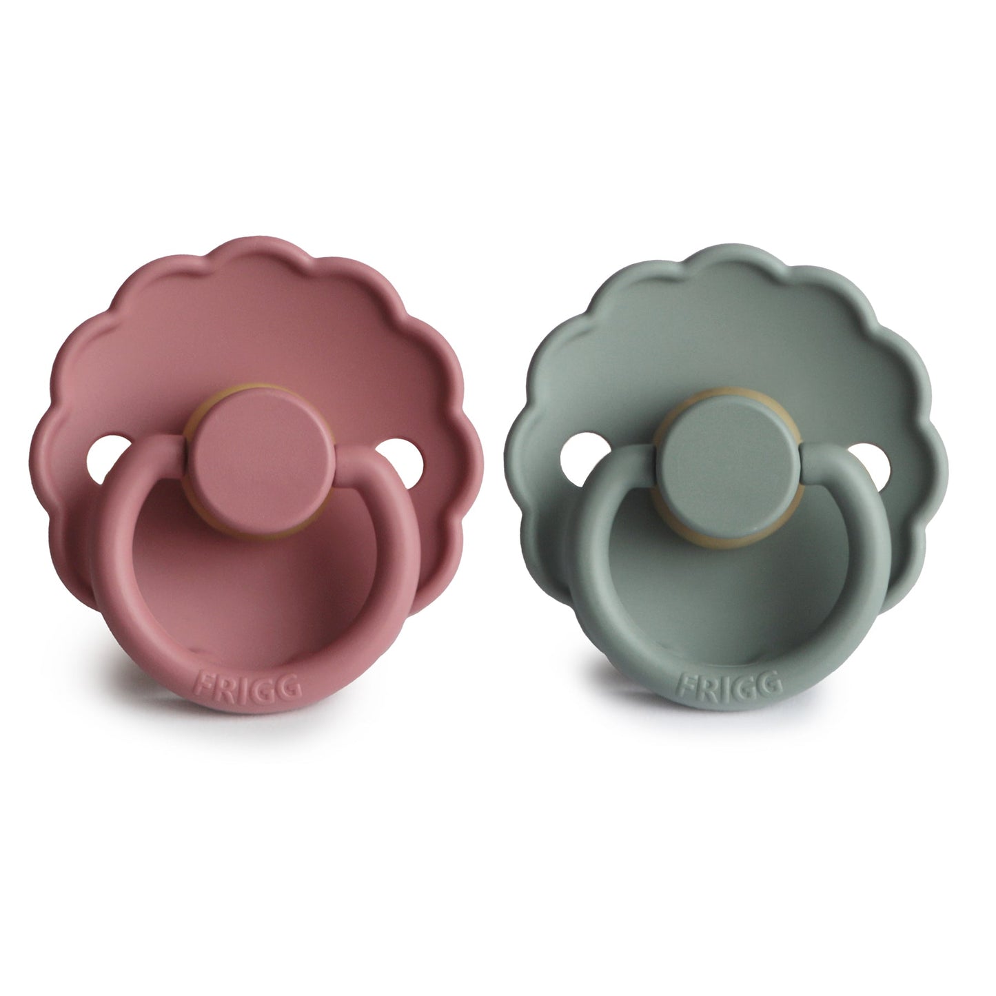 Mushie FRIGG Daisy Pacifier 2-Pack – Natural Rubber