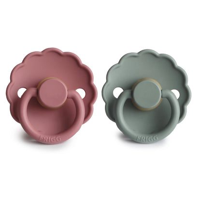 Mushie FRIGG Daisy Pacifier 2-Pack – Natural Rubber