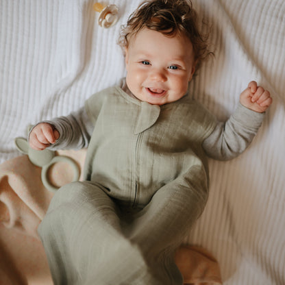 Mushie Organic Cotton Sleepbag – Lightweight Muslin