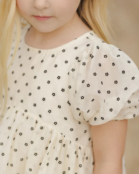 Luna Dress - Flocked Daisy