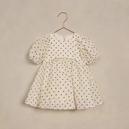Luna Dress - Flocked Daisy