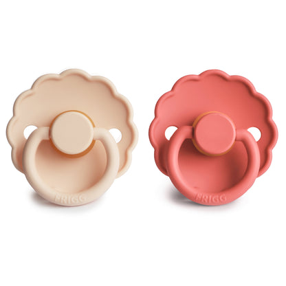 Mushie FRIGG Daisy Pacifier 2-Pack – Natural Rubber