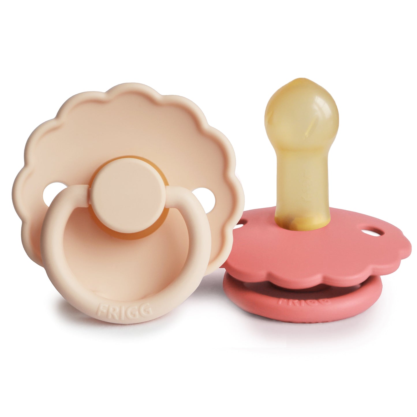 Mushie FRIGG Daisy Pacifier 2-Pack – Natural Rubber